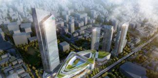 Grade A Office Tower unveiled at Heartland 66 in Wuhan, China