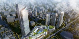 Grade A Office Tower unveiled at Heartland 66 in Wuhan, China Grade A Office Tower unveiled at Heartland 66 in Wuhan, China