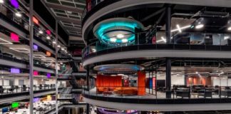 Staff begin move into BBC Wales’ new broadcast centre Staff begin move into BBC Wales’ new broadcast center in Cardiff